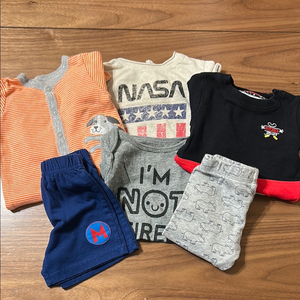 6 Item Baby Clothing Set Assorted Sizes 3-6M